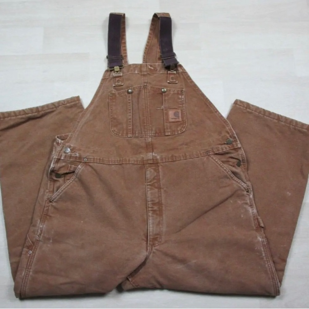 Vintage carhartt R27 42x28 bibs